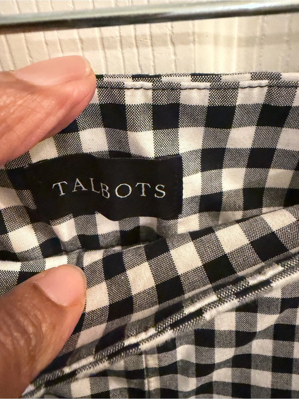 Talbots gingham pants